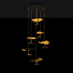 Aureate Cloud Brass Cluster Chandelier - Lamp Outdoor