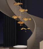Aureate Cloud Brass Cluster Chandelier - Lamp Outdoor