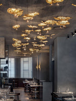 Aureate Cloud Brass Cluster Chandelier - Lamp Outdoor