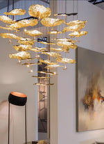 Aureate Cloud Brass Cluster Chandelier - Lamp Outdoor
