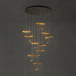 Aureate Cloud Brass Cluster Chandelier - Lamp Outdoor