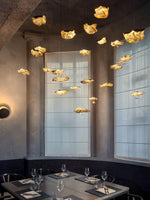 Aureate Cloud Brass Cluster Chandelier - Lamp Outdoor