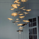 Aureate Cloud Brass Cluster Chandelier - Lamp Outdoor