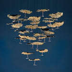 Aureate Cloud Brass Cluster Chandelier - Lamp Outdoor