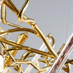 Aurora Chandelier Teardrop Glass Luxe - Lamp Outdoor