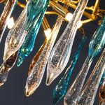 Aurora Chandelier Teardrop Glass Luxe - Lamp Outdoor