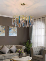 Aurora Chandelier Teardrop Glass Luxe - Lamp Outdoor