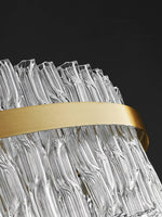 Gold & Clear Rod Chandelier - Lamp Outdoor
