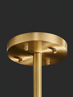 Gold & Clear Rod Chandelier - Lamp Outdoor