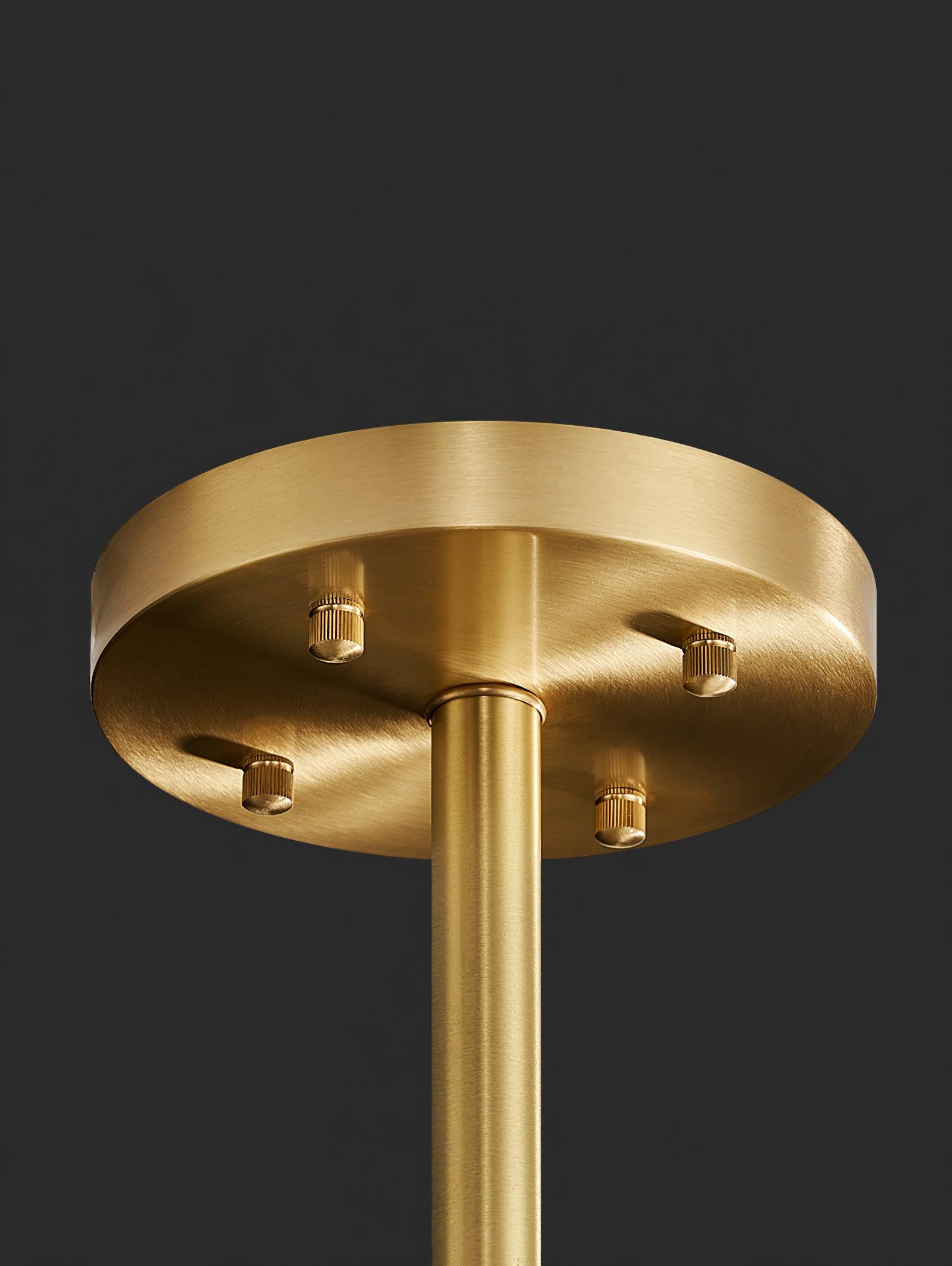 Gold & Clear Rod Chandelier - Lamp Outdoor