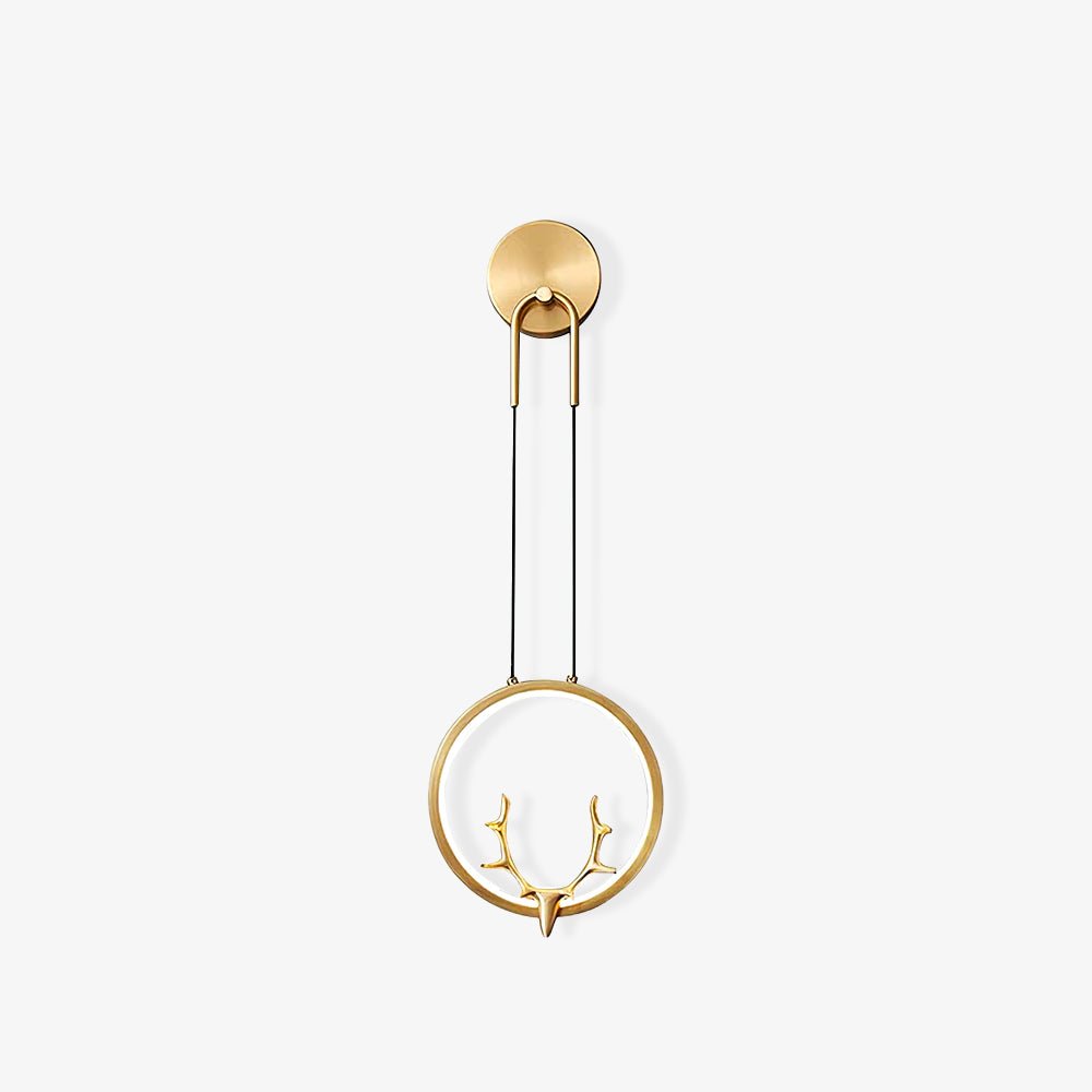 Golden Antler Wall Light - Lamp Outdoor
