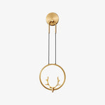 Golden Antler Wall Light - Lamp Outdoor