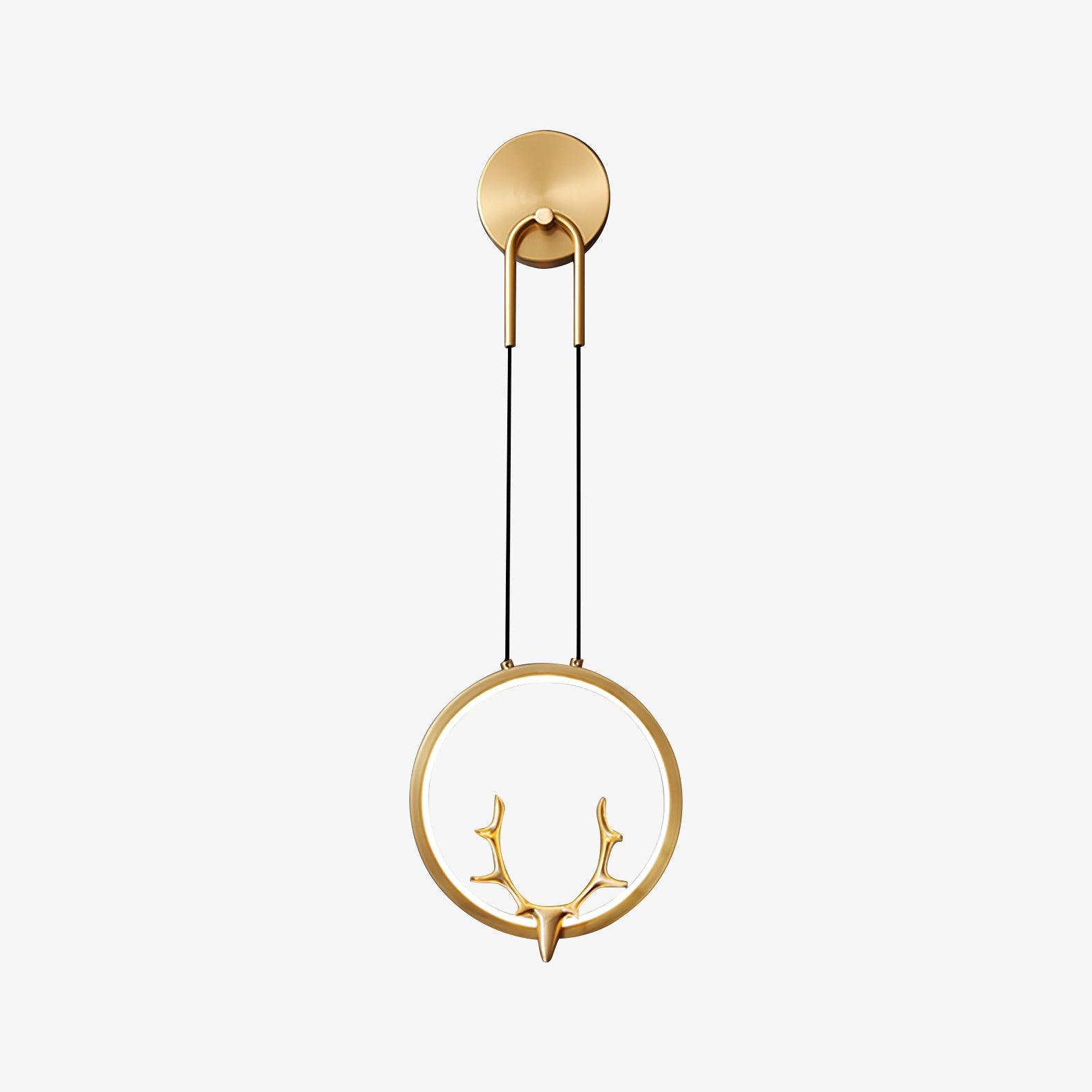Golden Antler Wall Light - Lamp Outdoor