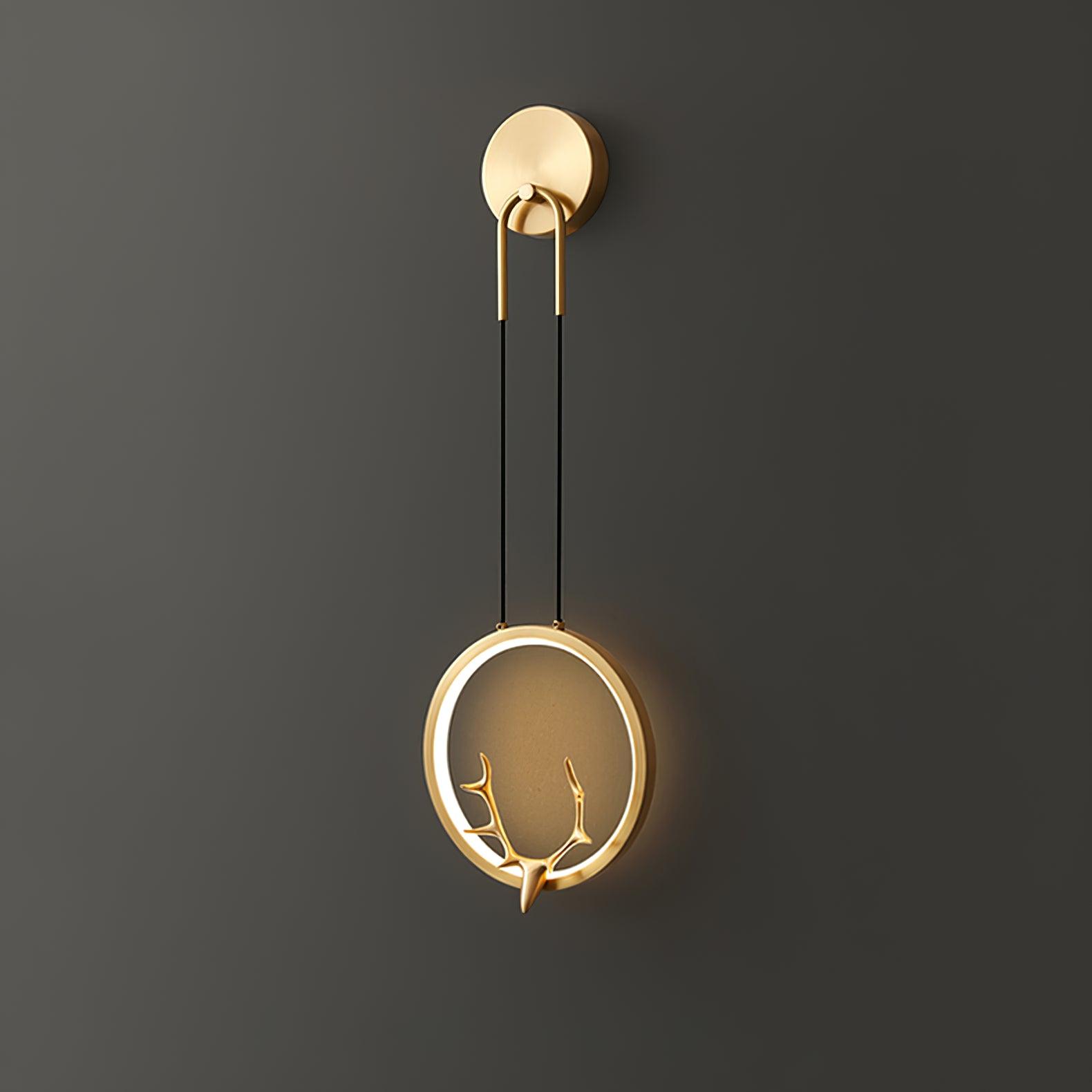 Golden Antler Wall Light - Lamp Outdoor
