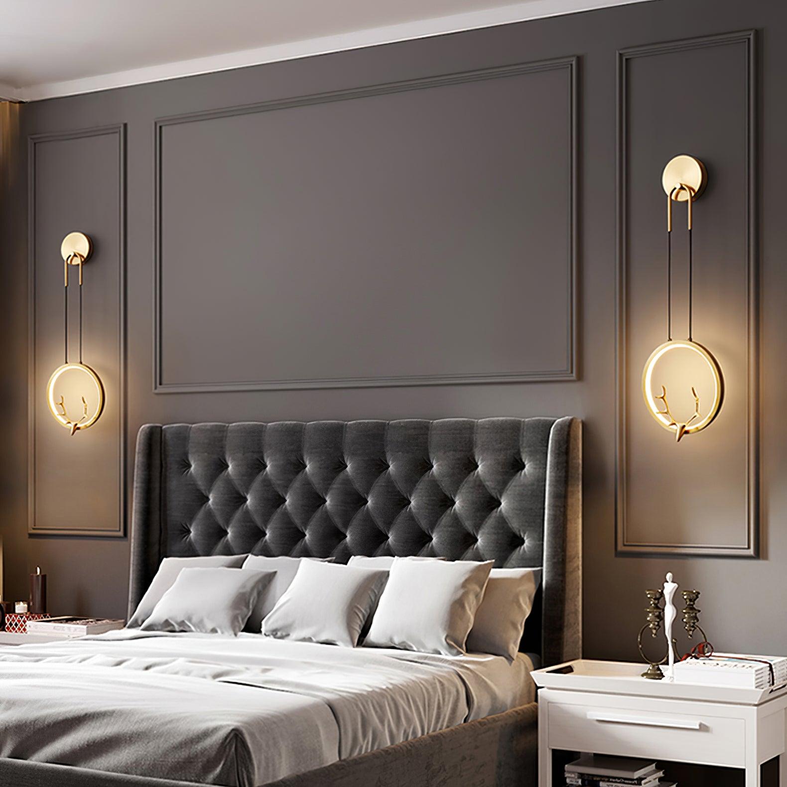 Golden Antler Wall Light - Lamp Outdoor