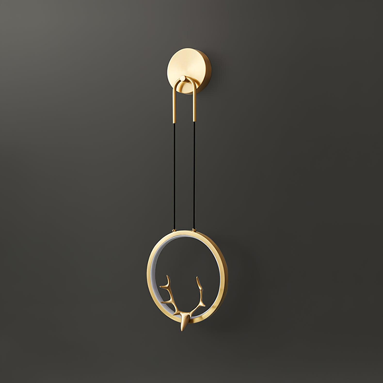 Golden Antler Wall Light - Lamp Outdoor