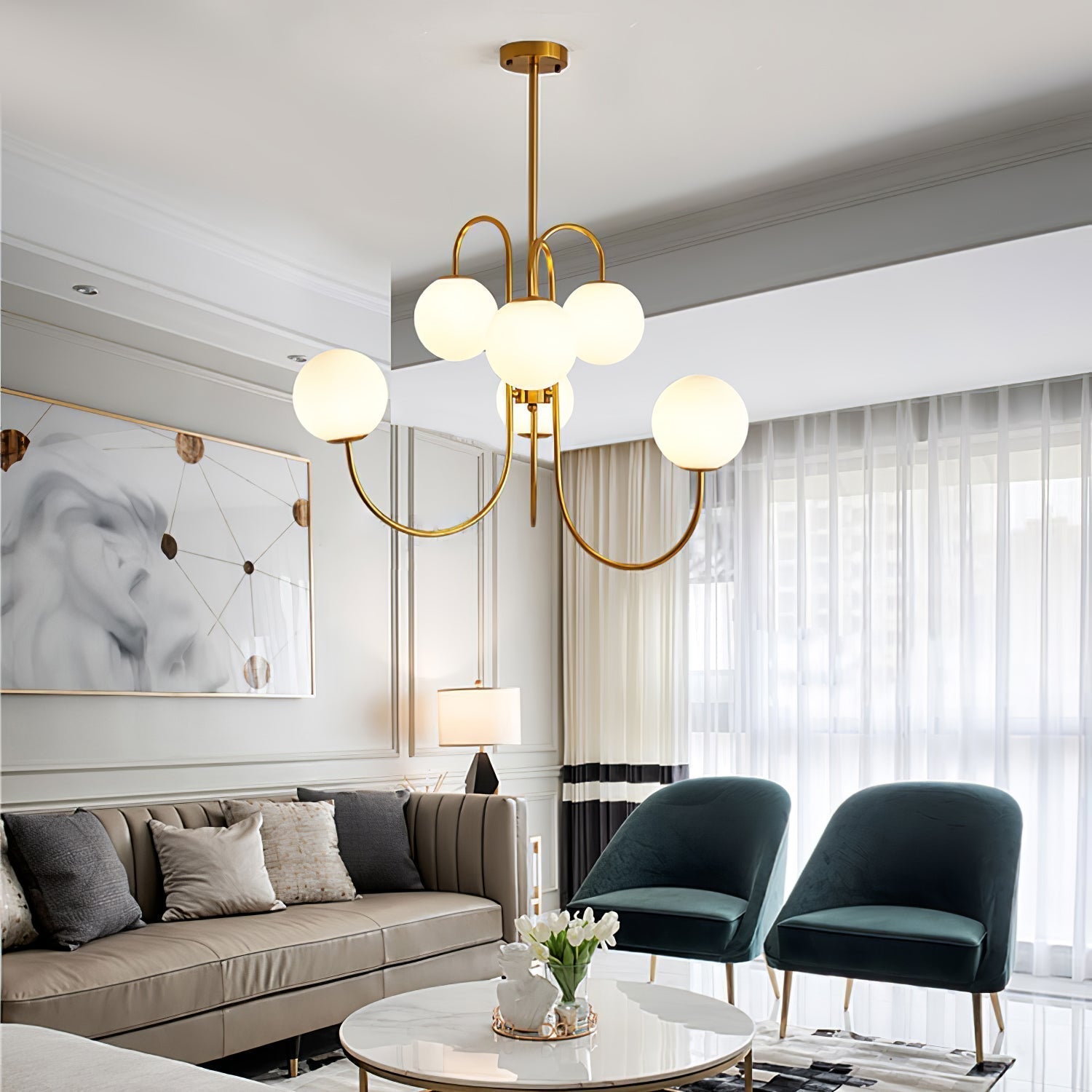 Gooseneck Chandelier - Lamp Outdoor