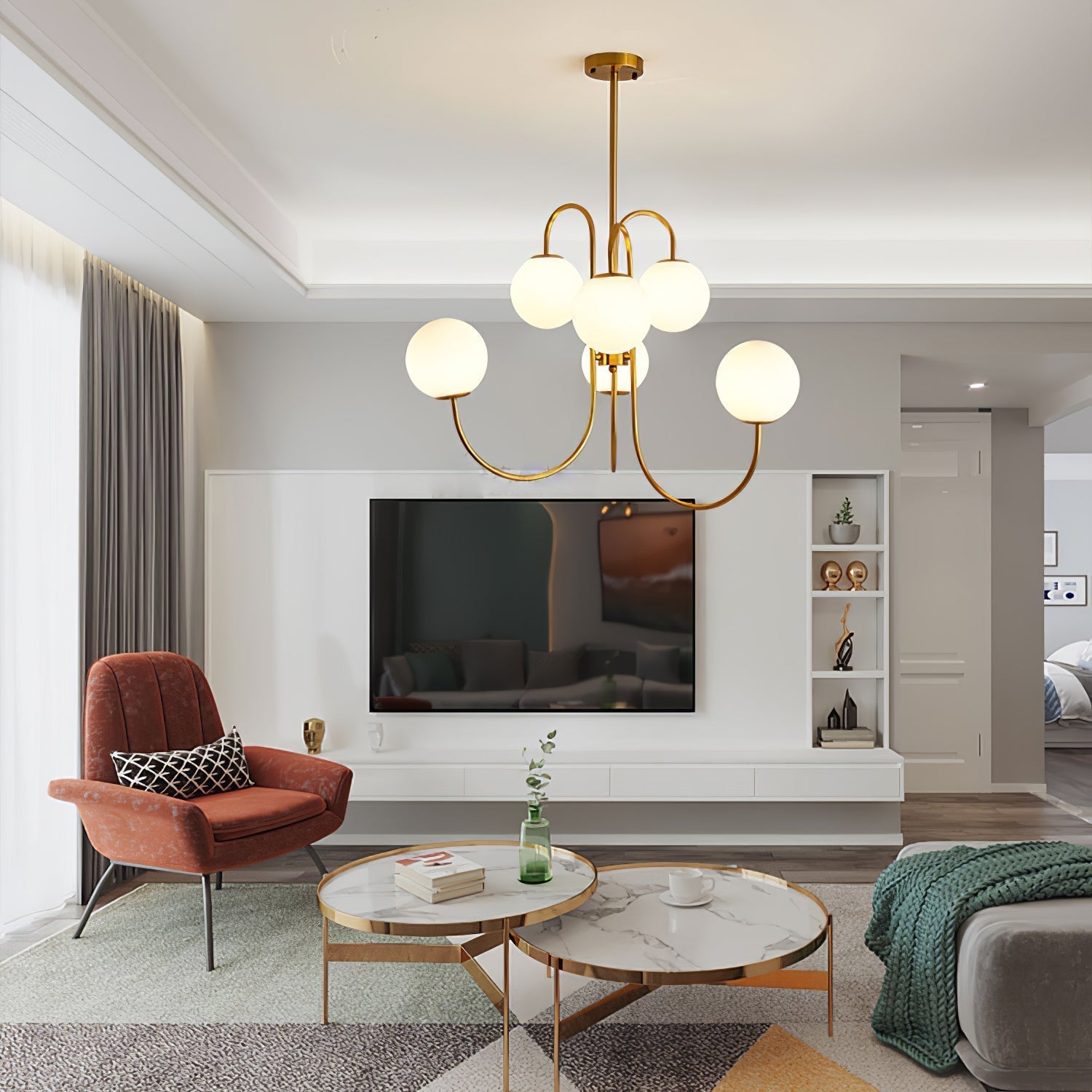 Gooseneck Chandelier - Lamp Outdoor