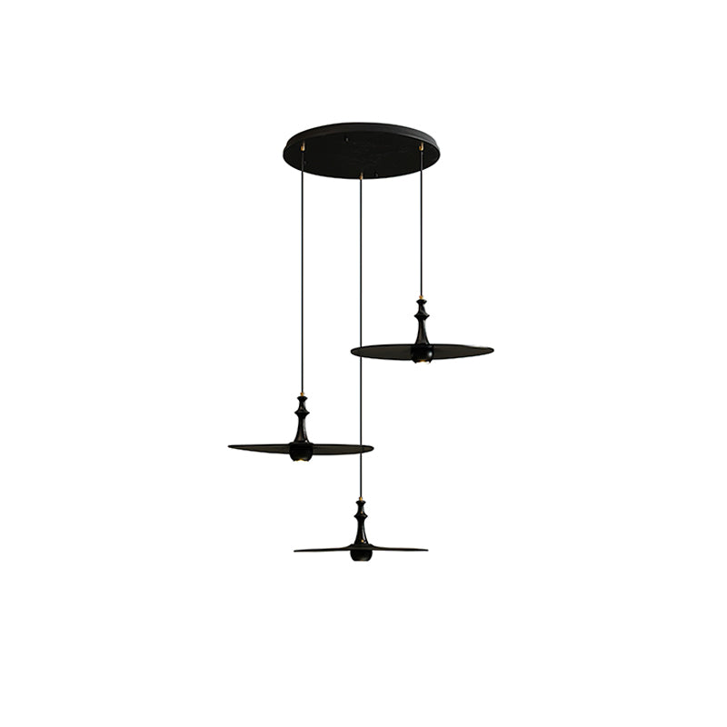 Syrinyra Sculptural Wood Disc Pendant Light - Lamp Outdoor