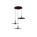 Syrinyra Sculptural Wood Disc Pendant Light - Lamp Outdoor
