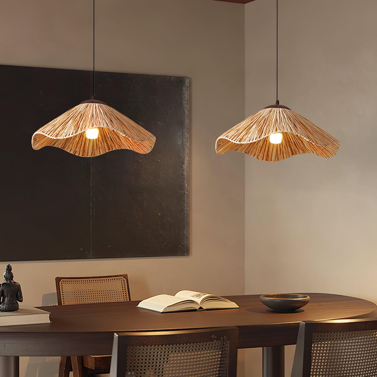 Straw Weaving Pendant Lamp - Lamp Outdoor