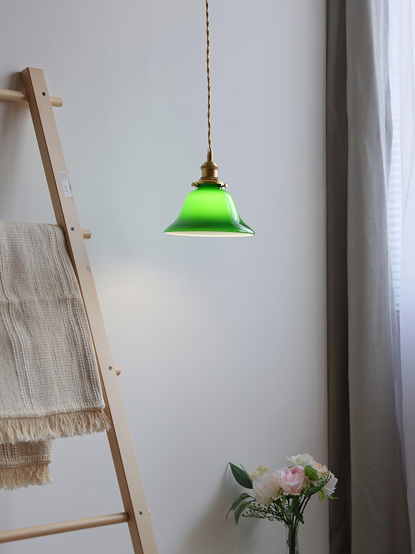 Green Bell Pendant Light - Lamp Outdoor