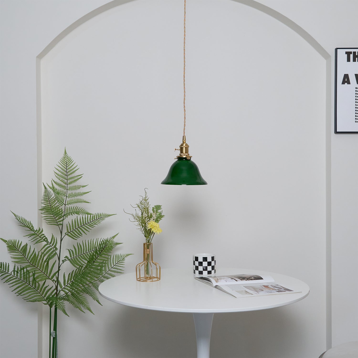 Green Bell Pendant Light - Lamp Outdoor