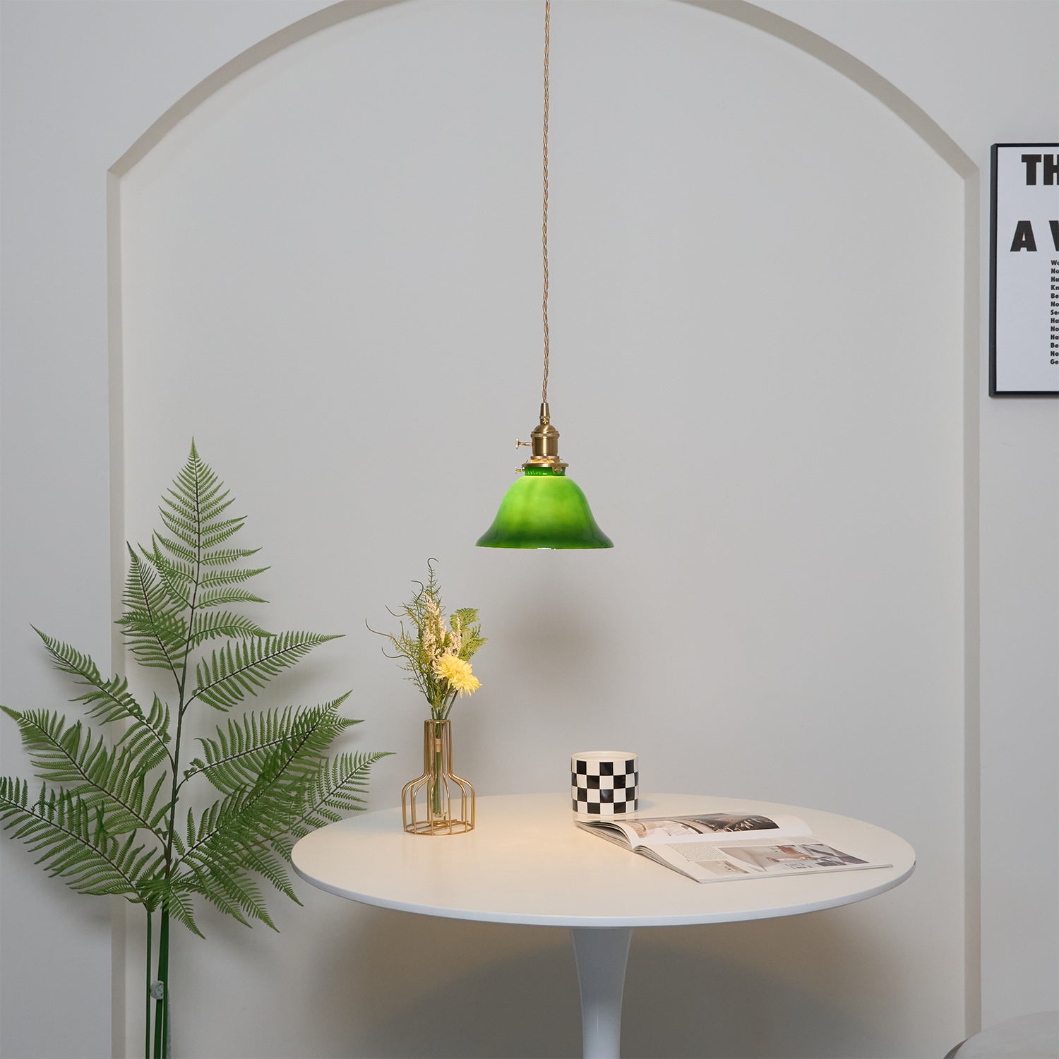 Green Bell Pendant Light - Lamp Outdoor