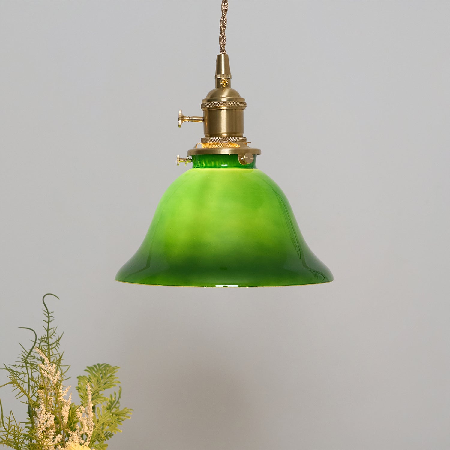 Green Bell Pendant Light - Lamp Outdoor