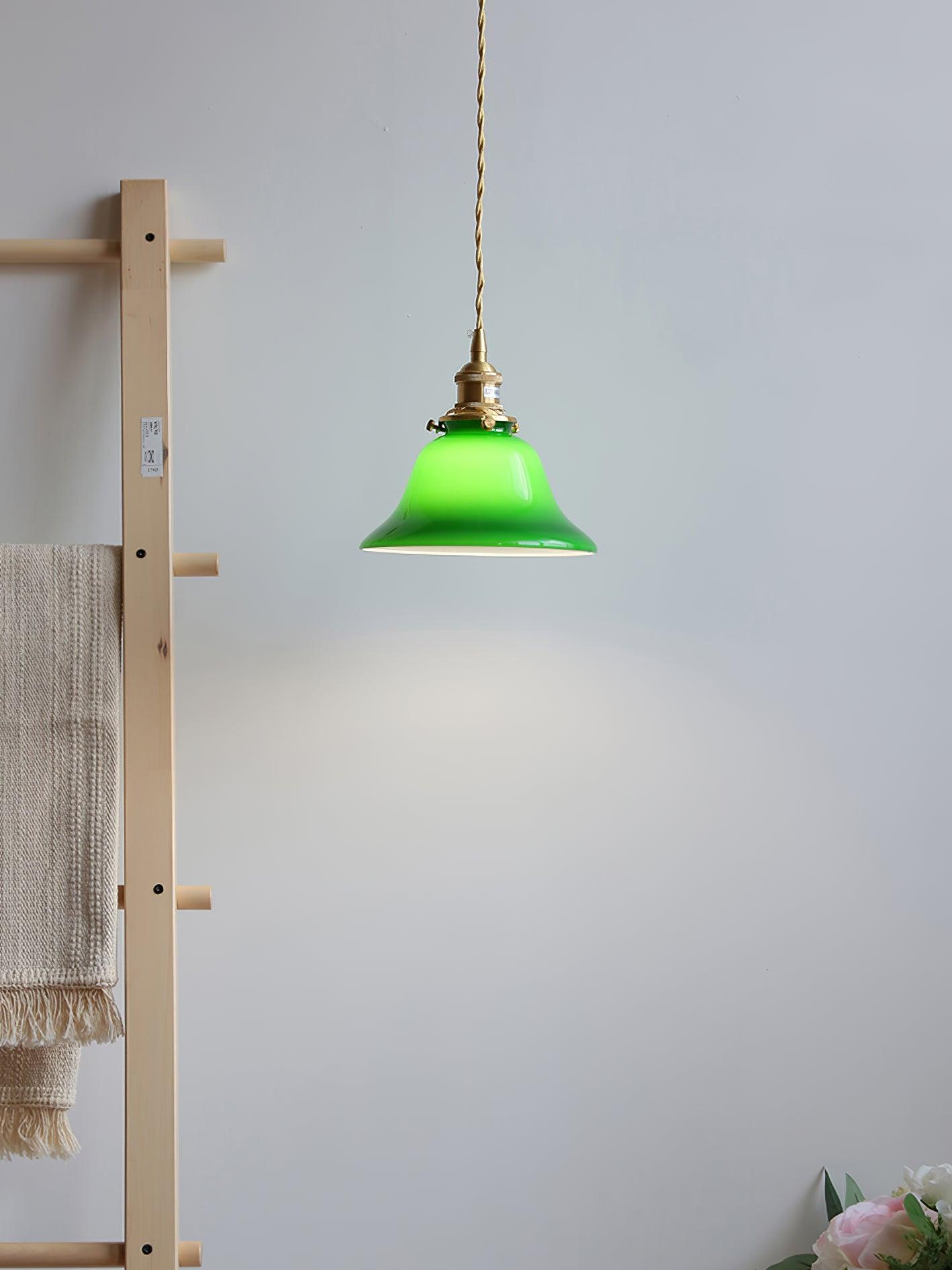 Green Bell Pendant Light - Lamp Outdoor