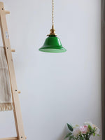Green Bell Pendant Light - Lamp Outdoor