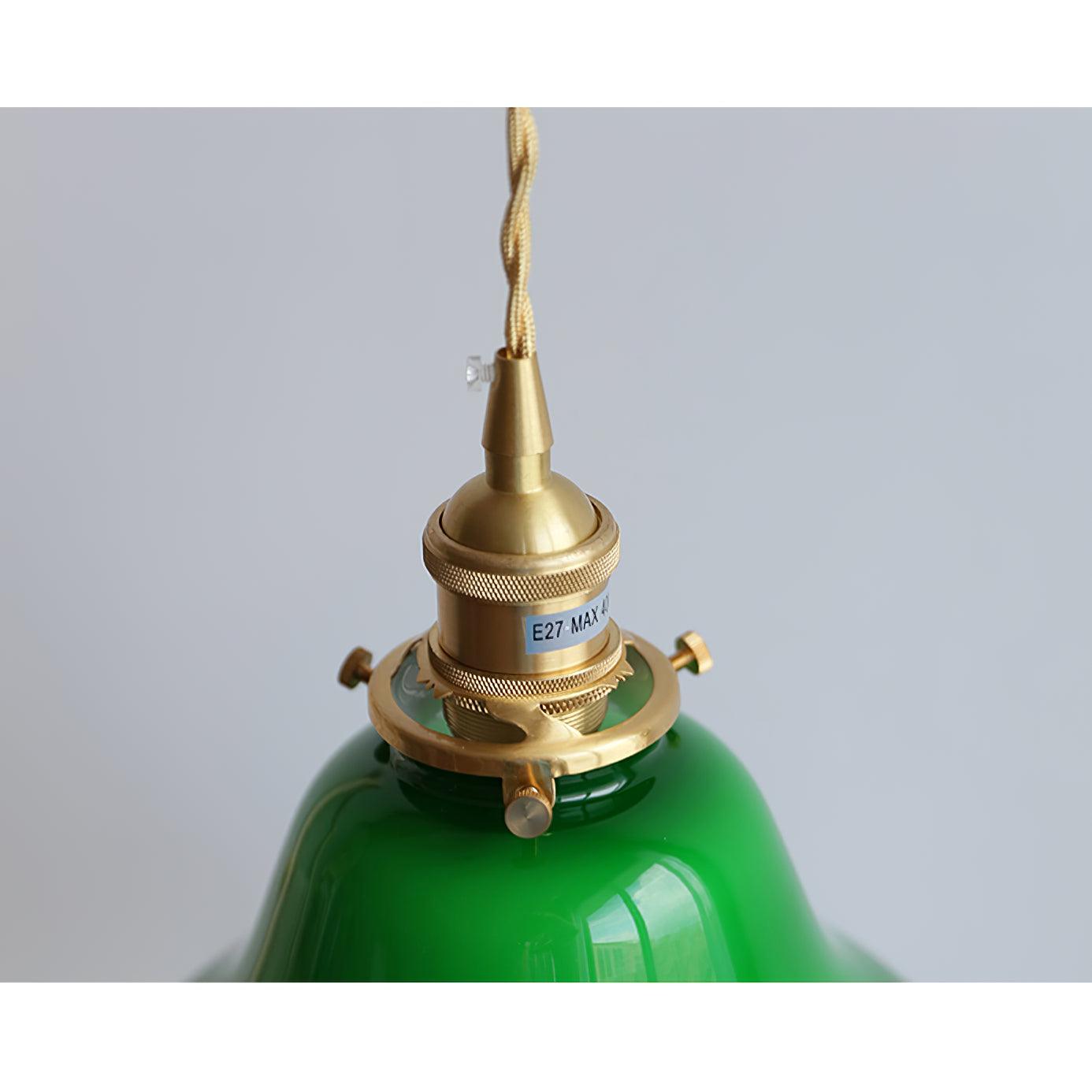 Green Bell Pendant Light - Lamp Outdoor