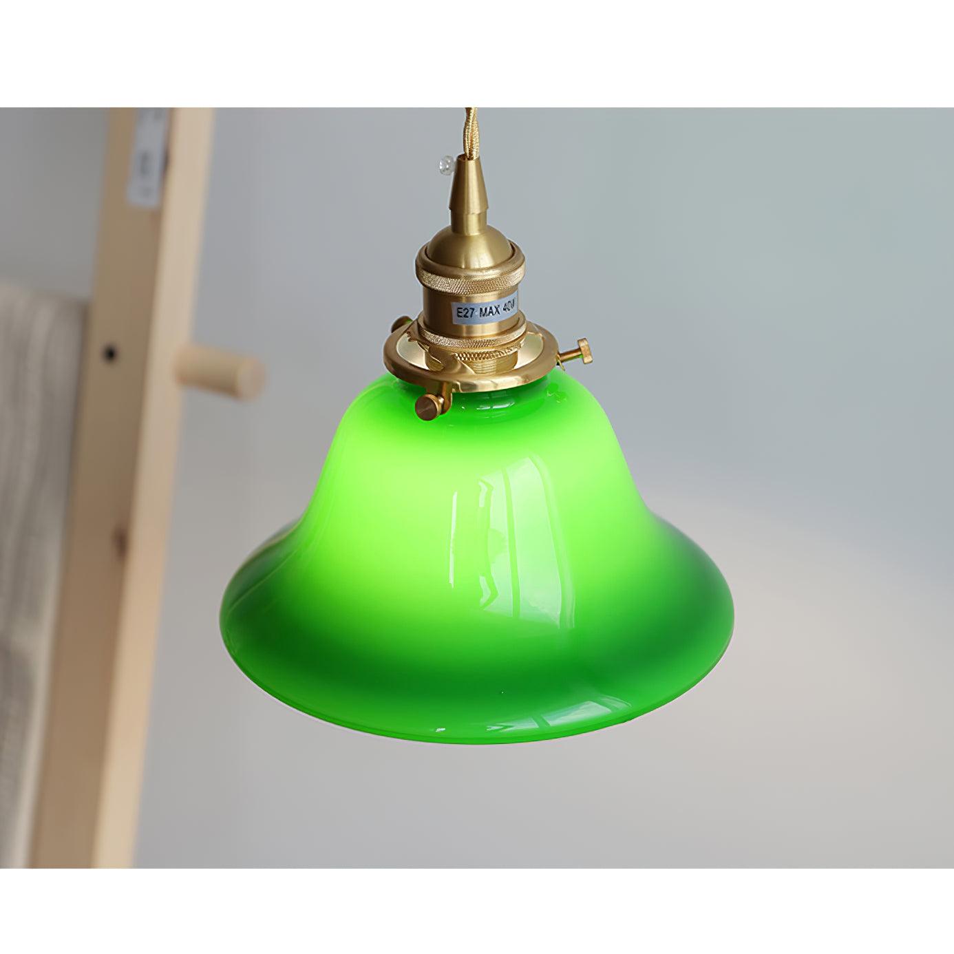 Green Bell Pendant Light - Lamp Outdoor
