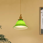Green Bell Pendant Light - Lamp Outdoor
