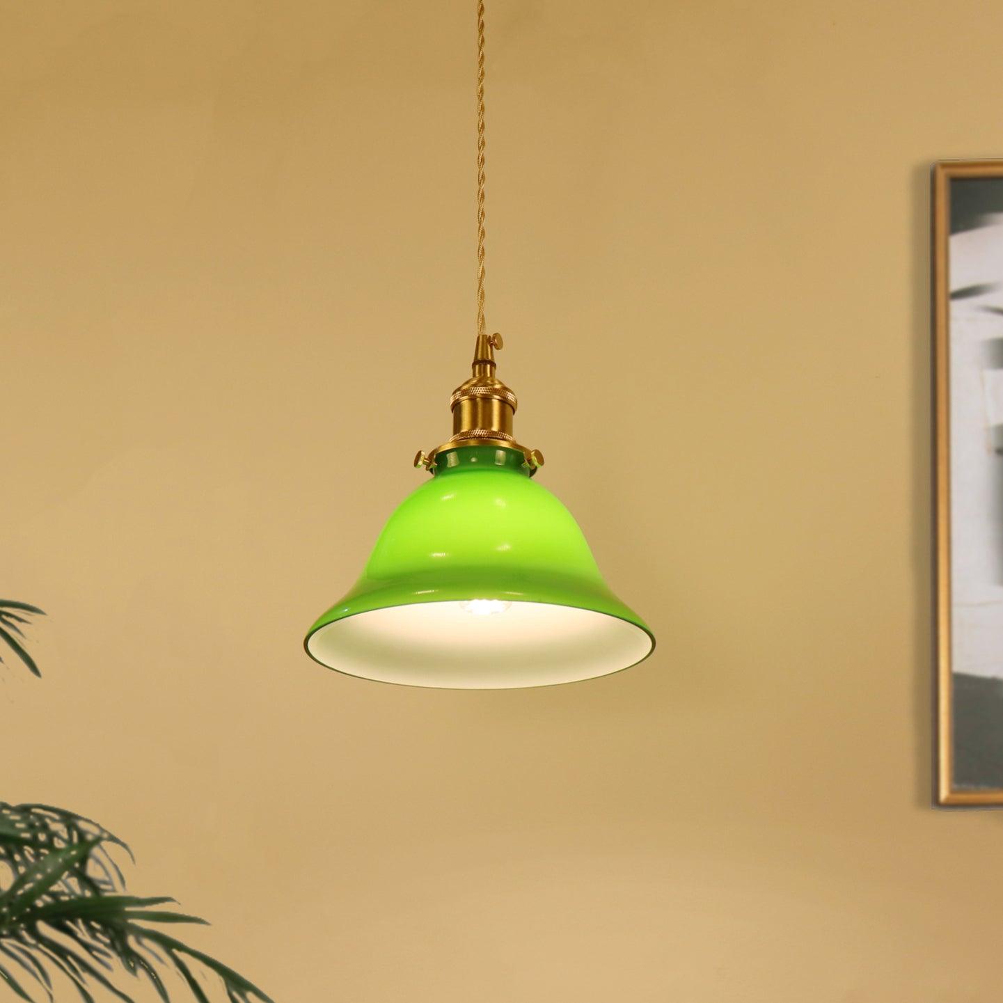 Green Bell Pendant Light - Lamp Outdoor