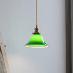 Green Bell Pendant Light - Lamp Outdoor