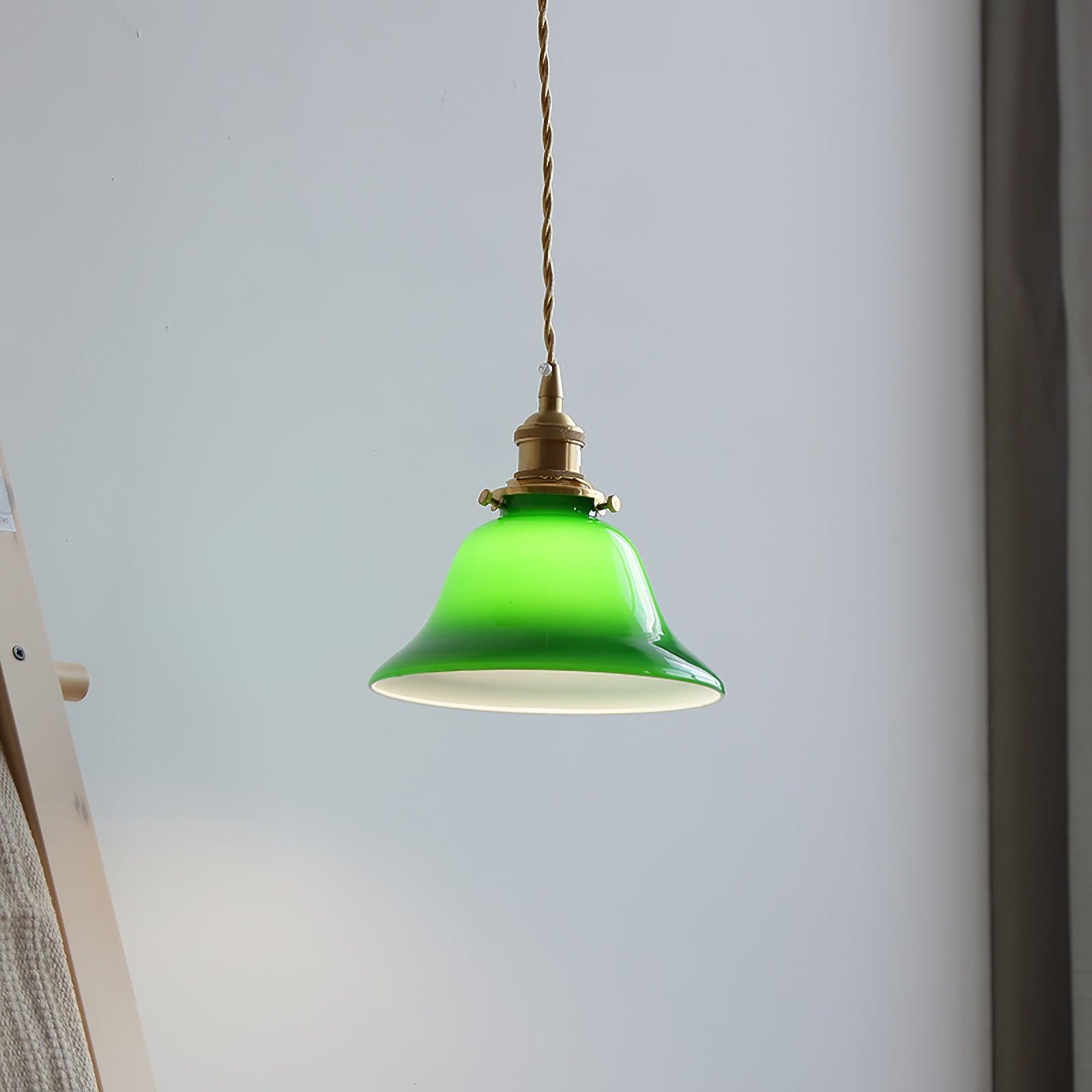Green Bell Pendant Light - Lamp Outdoor