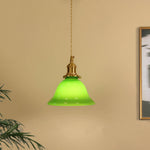 Green Bell Pendant Light - Lamp Outdoor