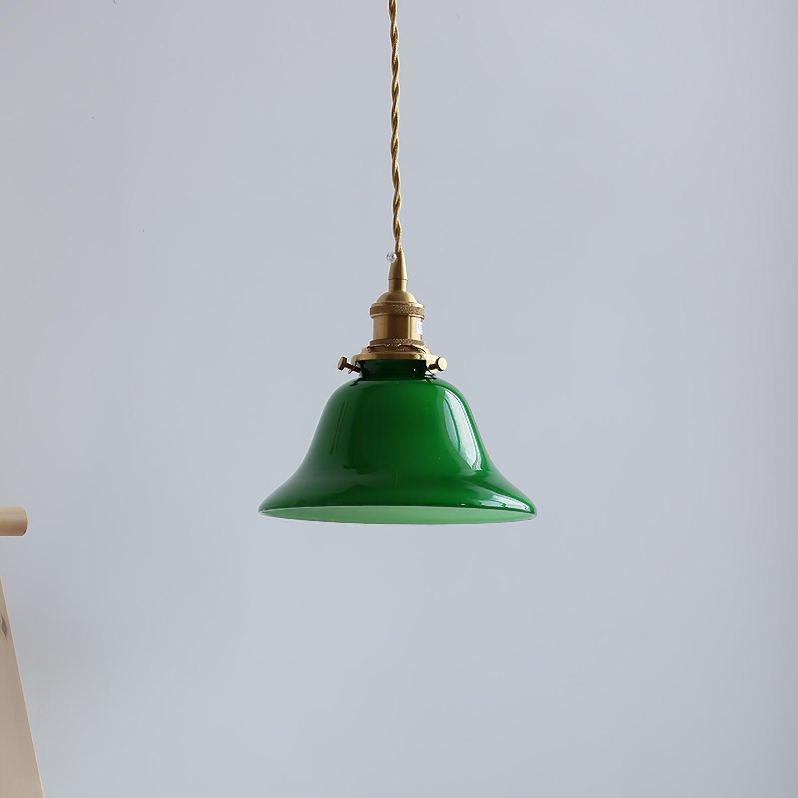 Green Bell Pendant Light - Lamp Outdoor