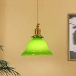 Green Bell Pendant Light - Lamp Outdoor