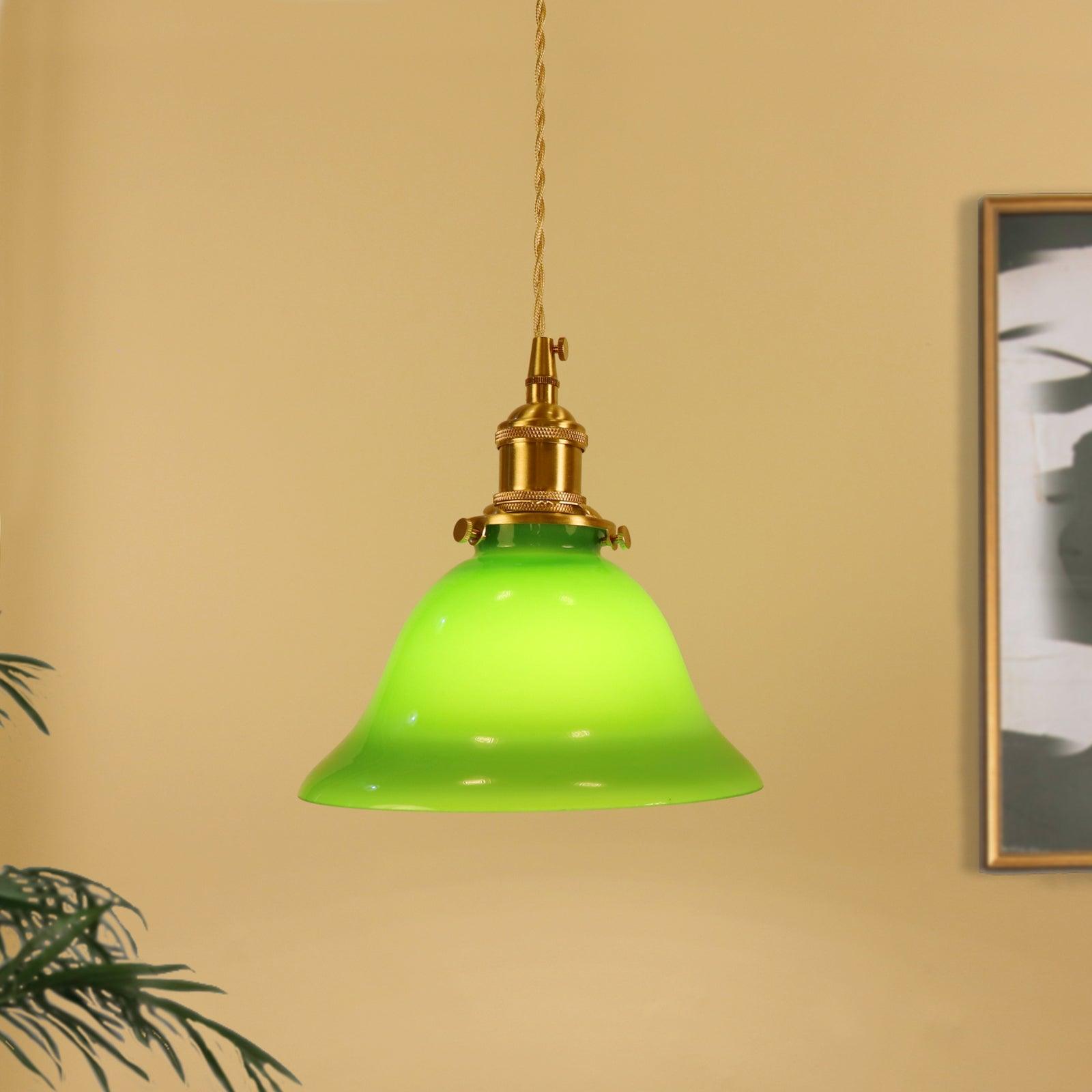 Green Bell Pendant Light - Lamp Outdoor