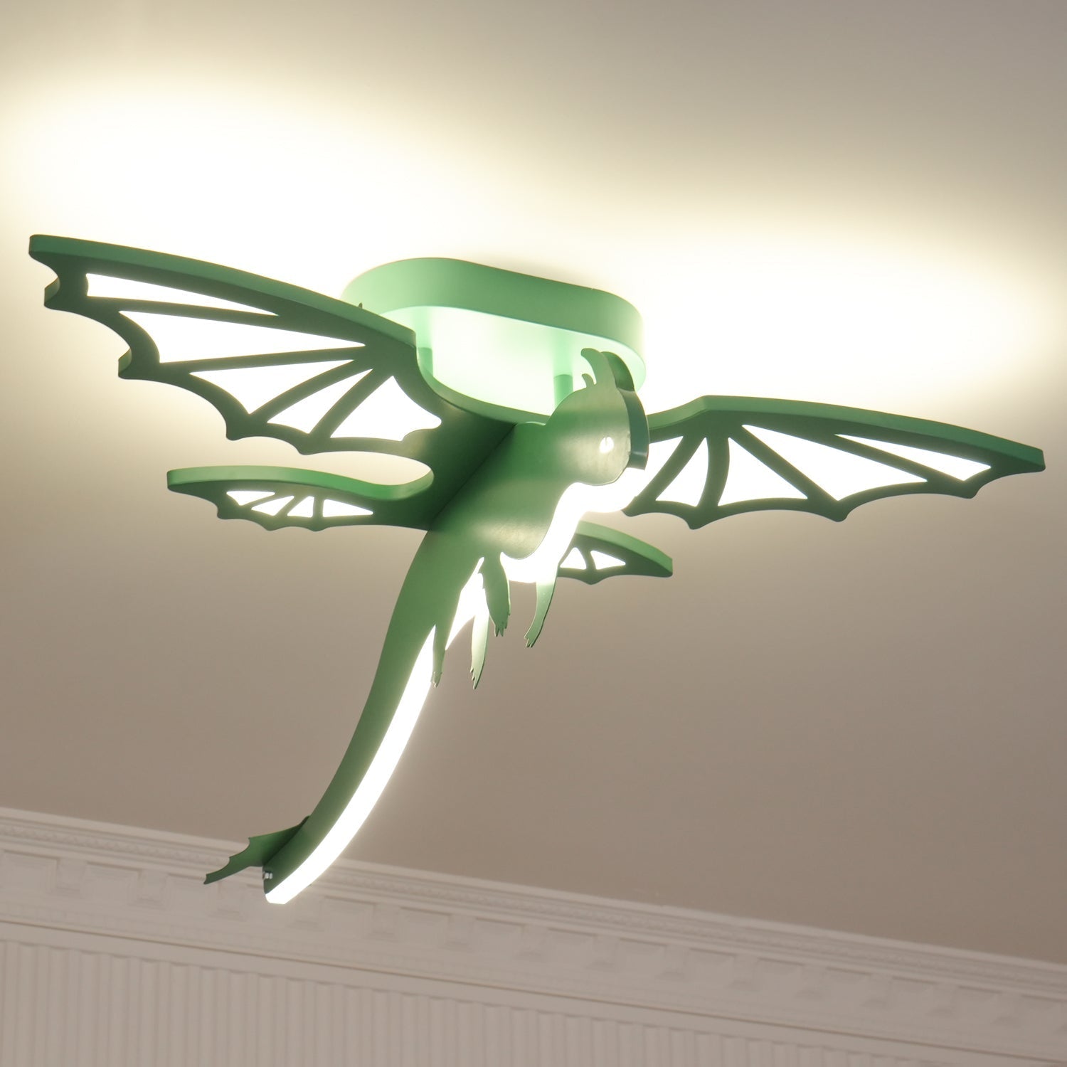 Green Dinosaur Ceiling Light - Lamp Outdoor