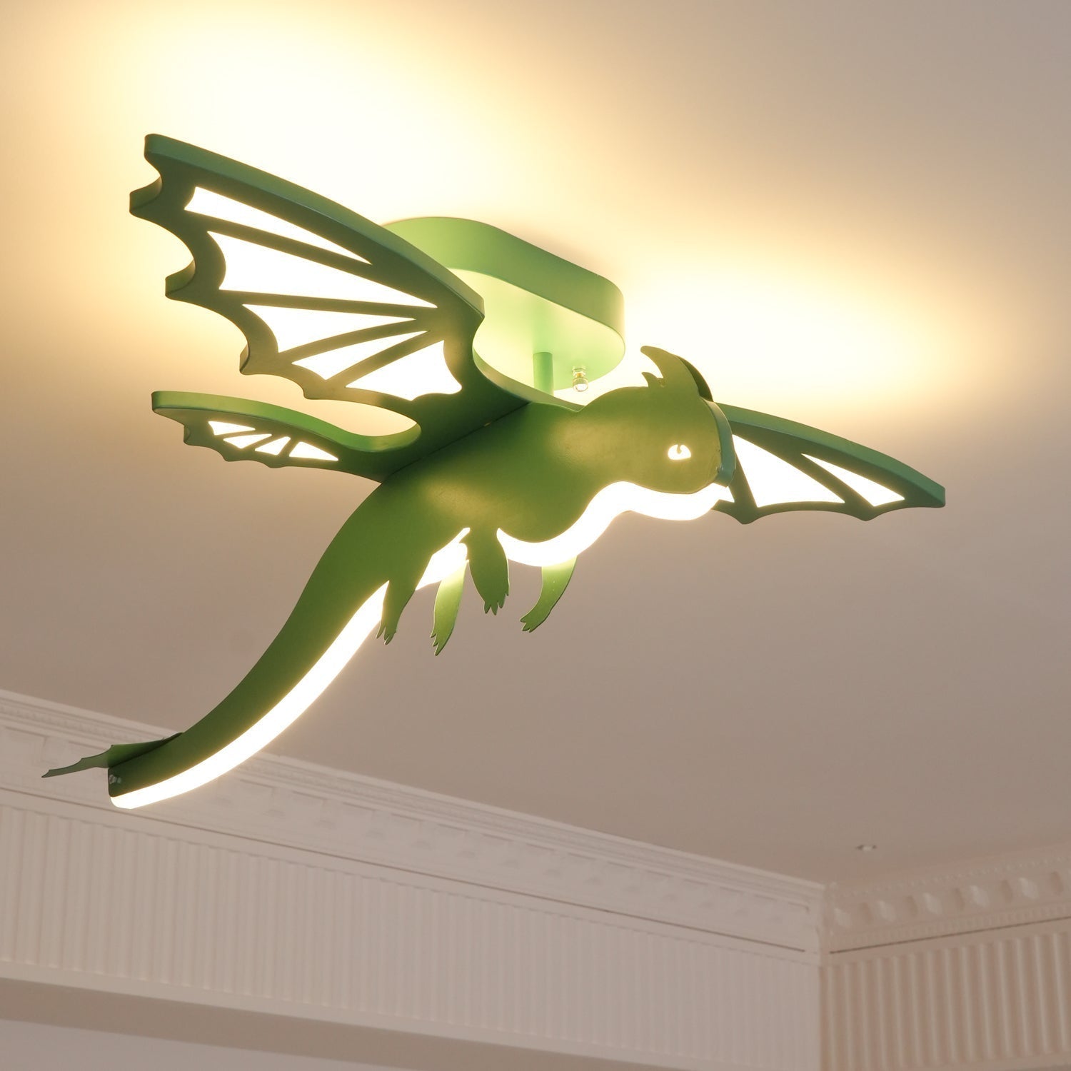 Green Dinosaur Ceiling Light - Lamp Outdoor