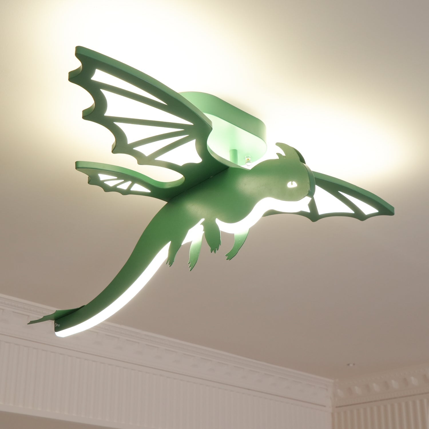 Green Dinosaur Ceiling Light - Lamp Outdoor
