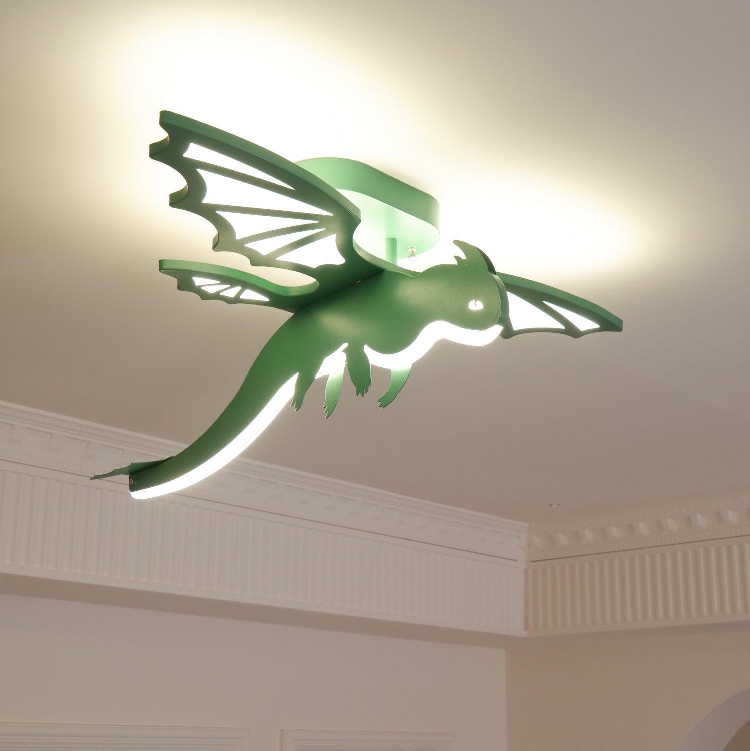 Green Dinosaur Ceiling Light - Lamp Outdoor