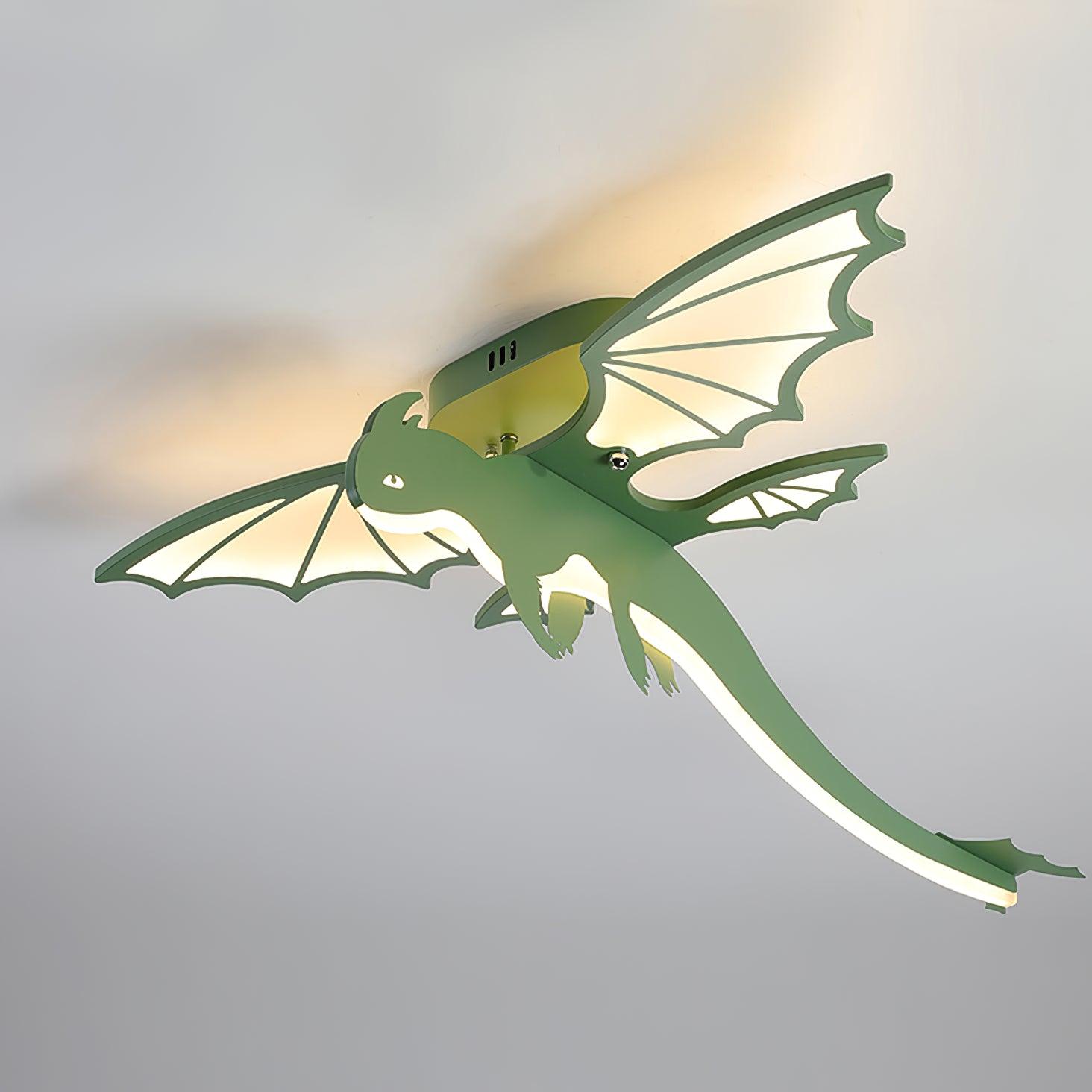 Green Dinosaur Ceiling Light - Lamp Outdoor