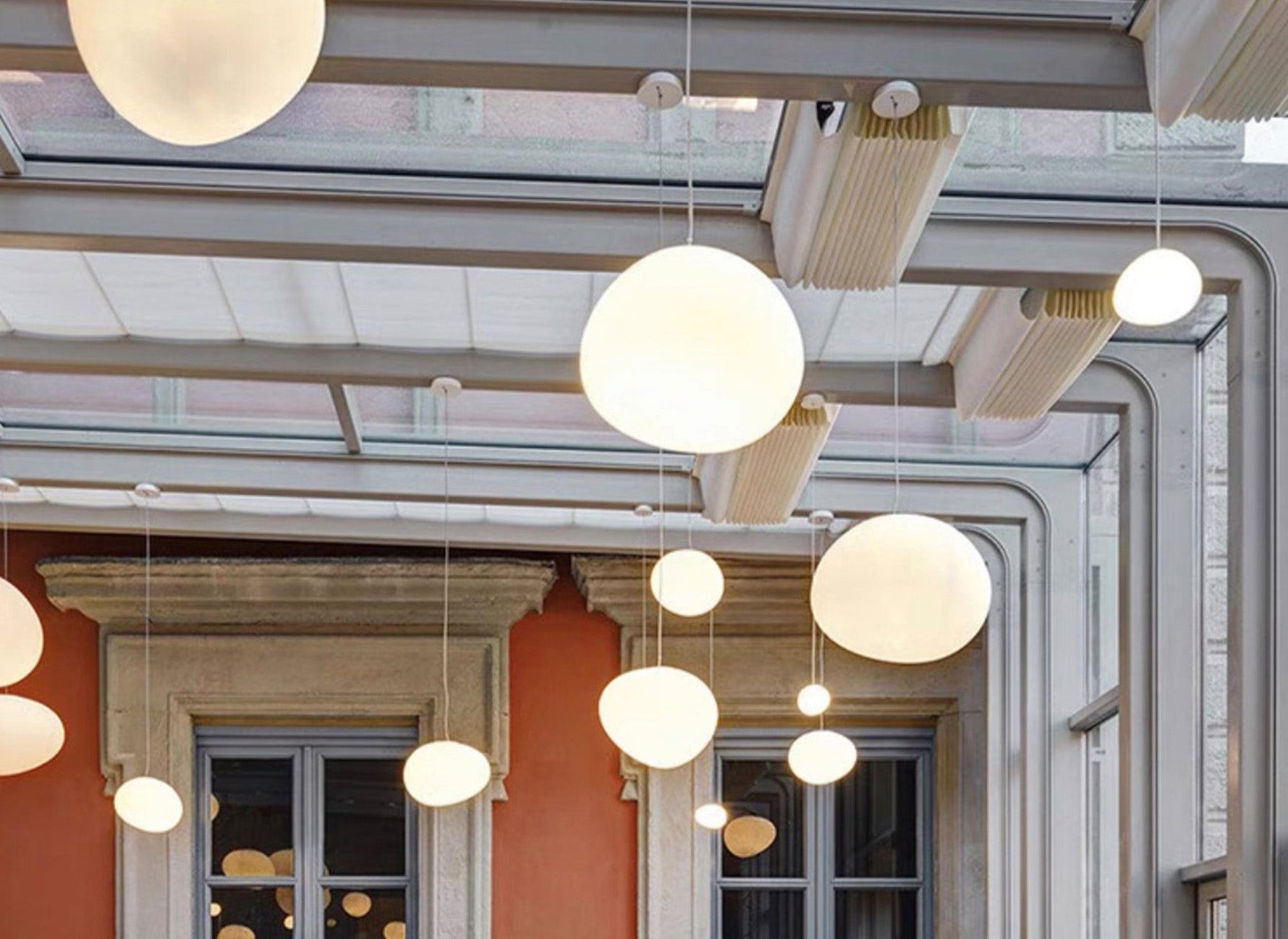 Gregg Stone Shape Glass Pendant Light - Lamp Outdoor