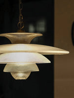 Grid Glass Pendant Light - Lamp Outdoor
