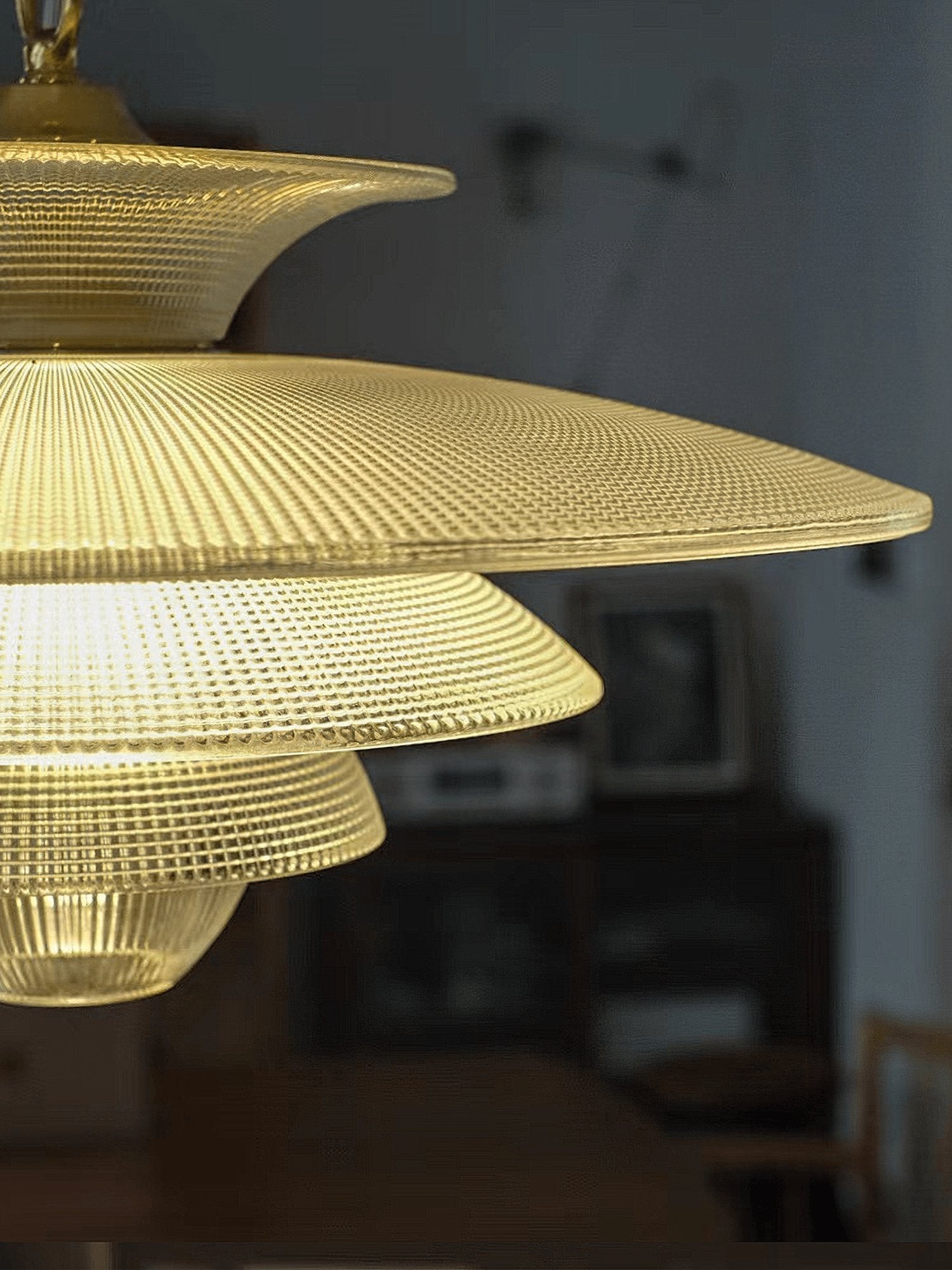 Grid Glass Pendant Light - Lamp Outdoor