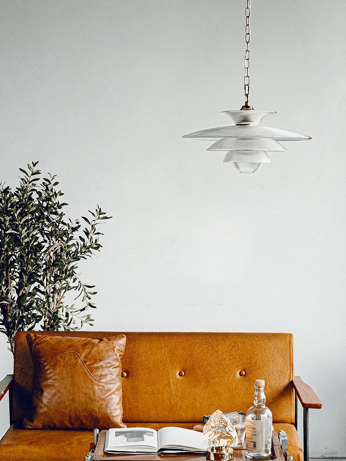 Grid Glass Pendant Light - Lamp Outdoor